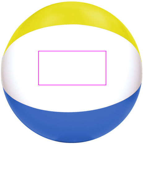 Flerfärgad badboll PALM SPRINGS: Vit panel