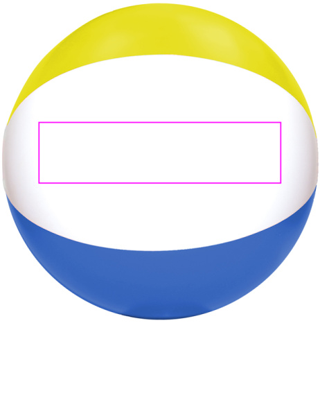 Flerfärgad badboll PALM SPRINGS: Färgpanel