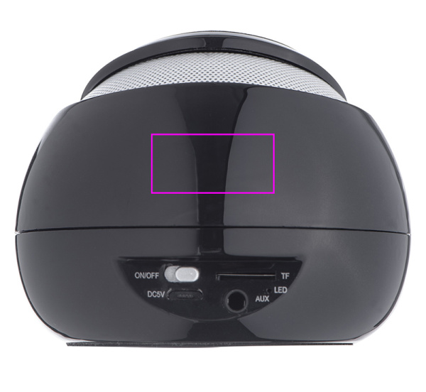 Enceinte Bluetooth KINGSWOOD: Face arrière
