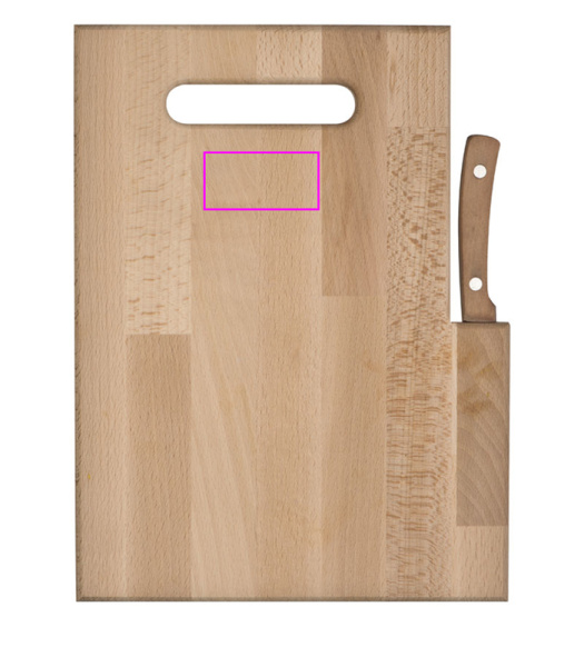 Planche en bois avec couteau LIZZANO: Face avant