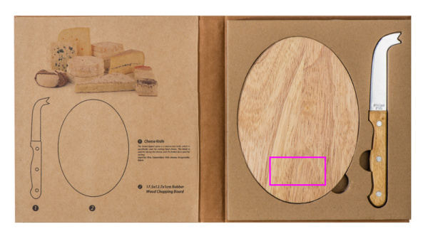 Planche à fromage avec couteau GOUDA: Planche — Avant