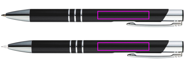 Metal writing set CLAREMONT: Left side