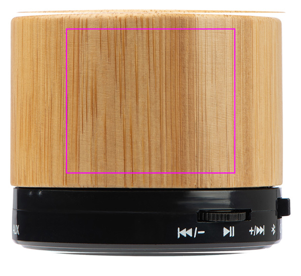 Enceinte Bluetooth en bambou FLEEDWOOD: Face 1
