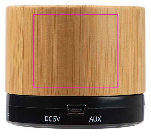 Enceinte Bluetooth en bambou FLEEDWOOD: Face 2
