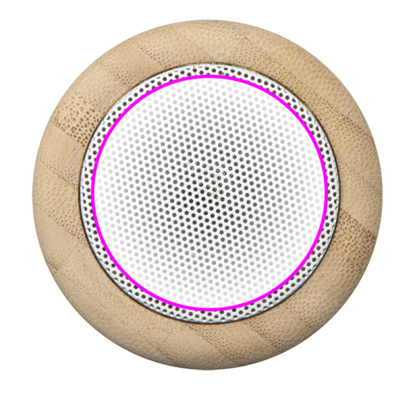 Enceinte Bluetooth HAARLEM: Grille supérieure de l’enceinte