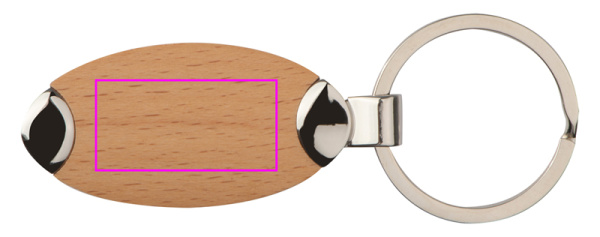 Porte-clés en bois BALTRUM: Face avant