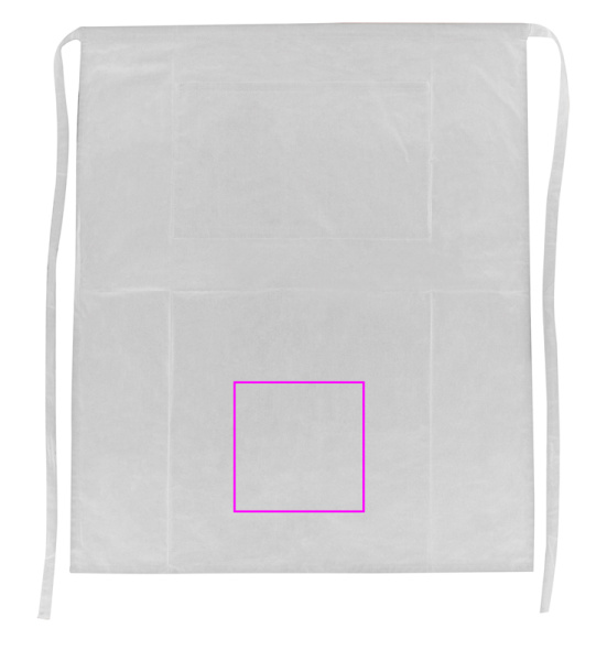 Cotton apron MJOLDEN: Front, bottom