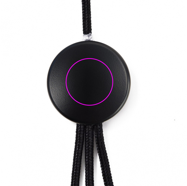 Long câble 3 en 1 avec logo lumineux à graver W201TG: Face arrière