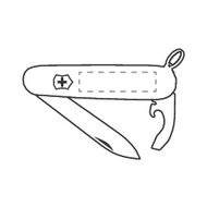 Victorinox Bantam taskunuga: käepidemel 1. pool