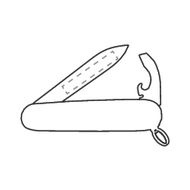 Victorinox Bantam taskunuga: tera tagaküljel, isikunimi
