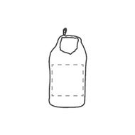 Drybag 5 L wasserdichter Beutel: auf der Vorderseite