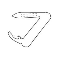 Victorinox Bantam Alox pocket knife: on the front on blade