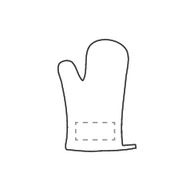 KitchenGlove Ofenhandschuh: auf der 1. Seite in 1 Farbe