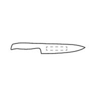 Couteau de chef Diamant Sabatier Riyouri: Sur le couteau