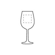 Verre à vin Bourgogne 450 ml: Sur la face avant