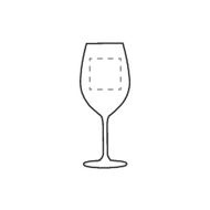 Verre à vin Esprit 530 ml: Sur la face avant