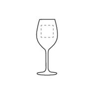 Verre à vin Esprit 320 ml: Sur la face avant