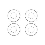 Ensemble de sous-verres en bambou: Identique à l’arrière des sous-verres