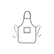 Tablier en coton recyclé (170 g/m²): Sur la poche