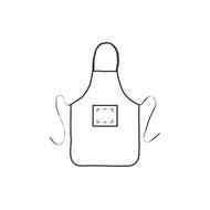 Tablier en coton recyclé (170 g/m²): Sur la poche