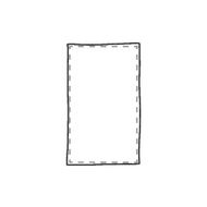 Apdrukāts dvielis 300 g/m² 50x100: virsū