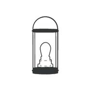 Lampe rechargeable Wooosh Batam Light: Devant, en bas