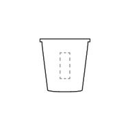 Gobelet biosourcé avec couvercle 200 ml: Sur 1 face