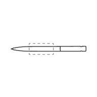 Stylo Senator Liberty Polished: Sur le devant du support