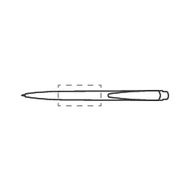 Stylo Senator Dart Polished: Sur le devant du support
