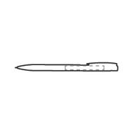 Stylo Ebony Soft Touch Accent: À droite du clip