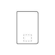 Carnet A5 à couverture en rPET Porta: Devant, en bas