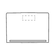 Support pour ordinateur portable Gusta: Sur la face avant, En haut