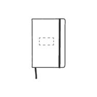 Montana Recycled Leather Paper Notebook A5: on the front in the middle