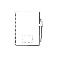 MOYU löschbares Steinpapier-Notizbuch, Softcover, 18 Seiten: vorne, unten