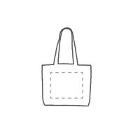 Sac de courses en liège Lagos: Sur la face avant