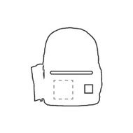 Sac à dos Case Logic Commence Recycled 15,6 pouces: Sur la face avant