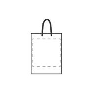 Õlgkiududega taaskasutatud Leaf It Bag (180 g/m²) M: tagaküljel