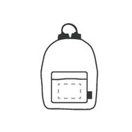 Sac à dos Wolkat Agadir en textiles recyclés: Sur la fermeture à glissière