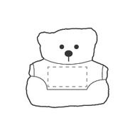Ours en peluche Browny Bear: Sur l’avant du T-shirt