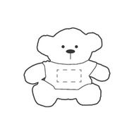 Kaisumänguasi Izzy Bear: T-särgi esiküljel