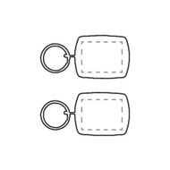 Porte-clés Club: Impression identique sur les deux faces de l’insert