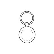 Брелок WoodKey Circle: на 2-й стороне индивидуальное имя