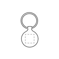 Porte-clés KeyTag Circle: Sur la première face
