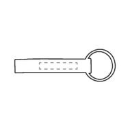 Porte-clés décapsuleur OpenUp: Sur le dessus