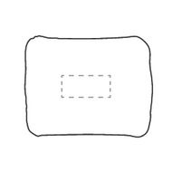 Coussin de plage gonflable: Sur la face avant