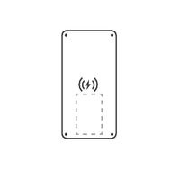 Solar Powerbank 8000+ bezvadu lādētājs: apakšā