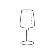 Verre à vin Ribbio 370 ml: Sur la face avant