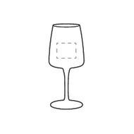 Verre à vin Ribbio 535 ml: Sur la face avant