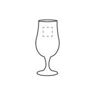 Verre à bière Munich 370 ml: Sur la face avant