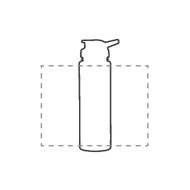 Gourde Tropical Drink 700 ml: Tout autour, Nom personnalisé